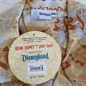 NWT Disneyland camp shirt we're the mouseketeers Kevin kidney‎ Jody XXL